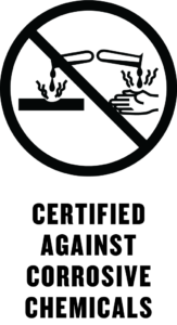 Certified Against Corrosive Chemicals Icon